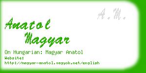 anatol magyar business card